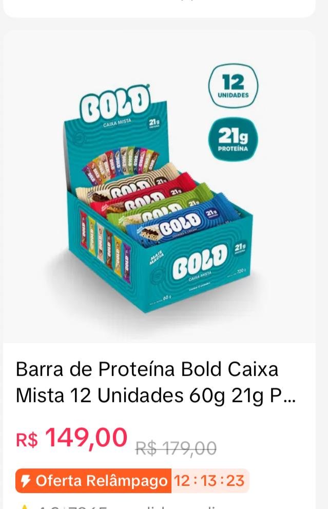 Barra de Proteína Bold