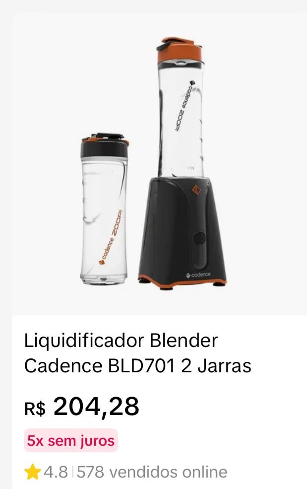 Liquidificador Blender Cadence