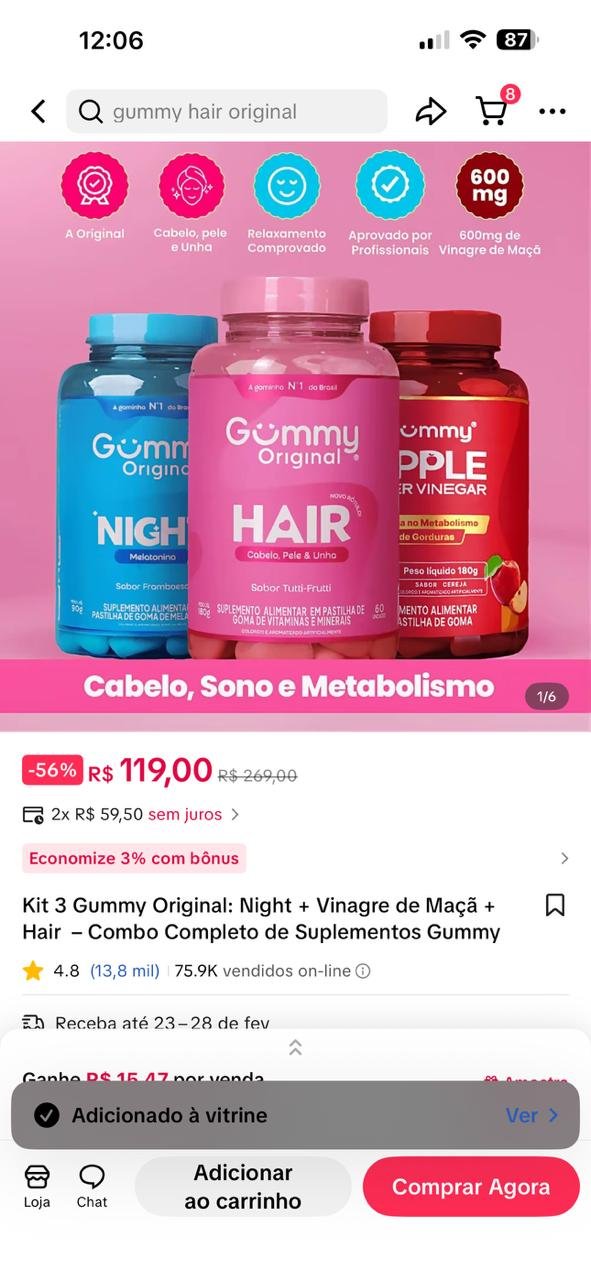 Kit 3 Gummy Original