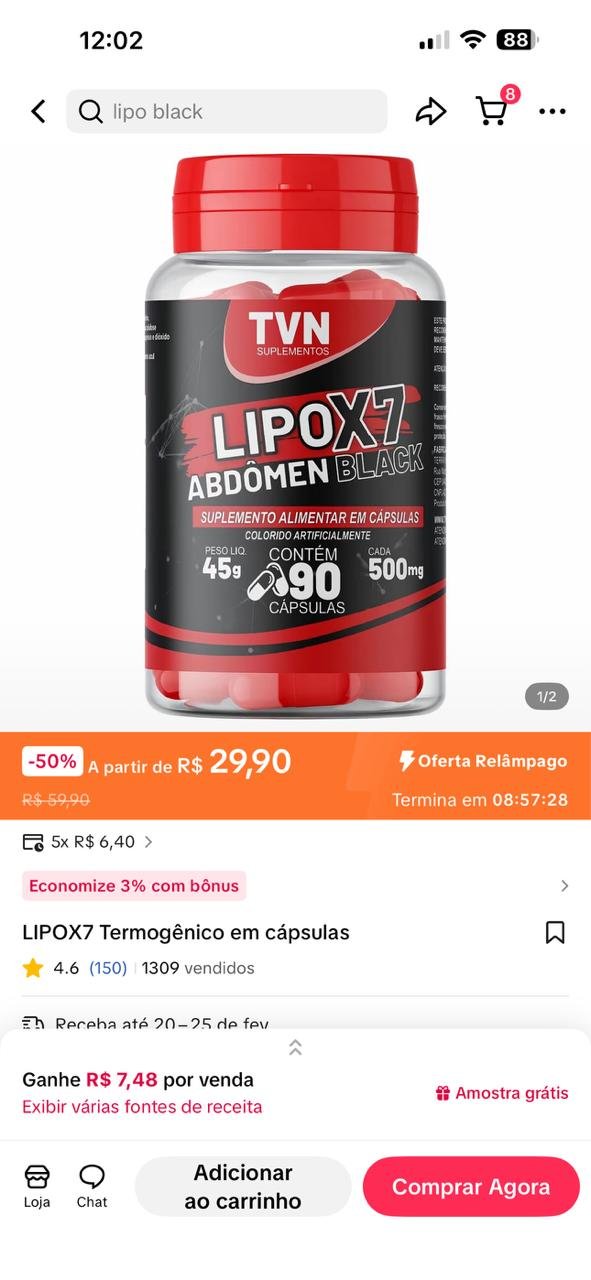 LIPOX7 Termogénico
