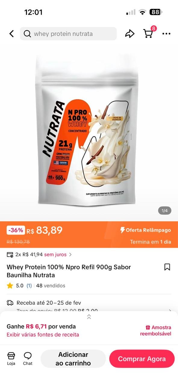 Whey Protein Npro Baunilha